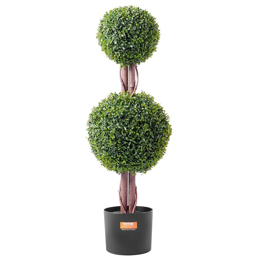 2er-Pack Künstlicher Buchsbaum Formschnittbaum von Buying Solutions, MB, UV-beständige Kunstpflanze für Innen und Außen, H: 91,4 cm, B: 28,0 cm, T: 28,0 cm - Bild 2
