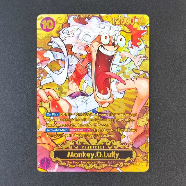 Bandai One Piece Championship OP05-119 SEC Parallel Monkey D Ruffy World Final, Englische Anime-Karte - Bild 1