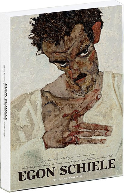 30er Set Postkarten mit Kunstwerken von Egon Schiele in Multicolour im Retro-Stil - Bild 1