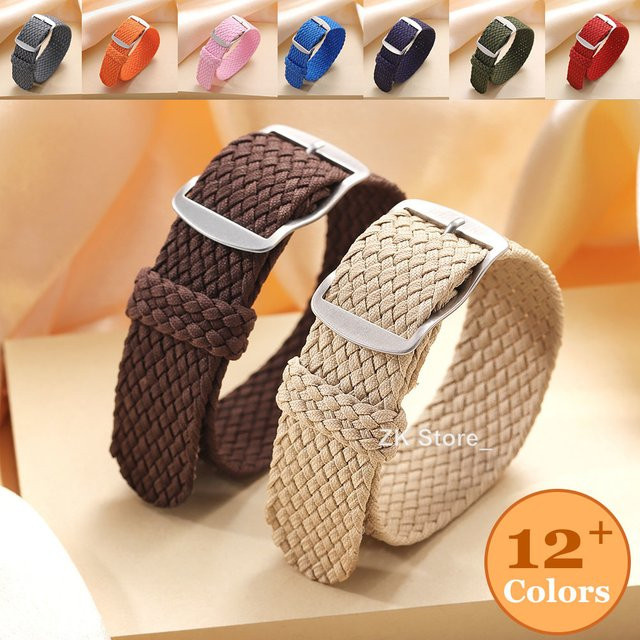 qinband Uhrenarmband Perlon-Webband, Textil/NATO, Bunt, Unisex - Bild 1