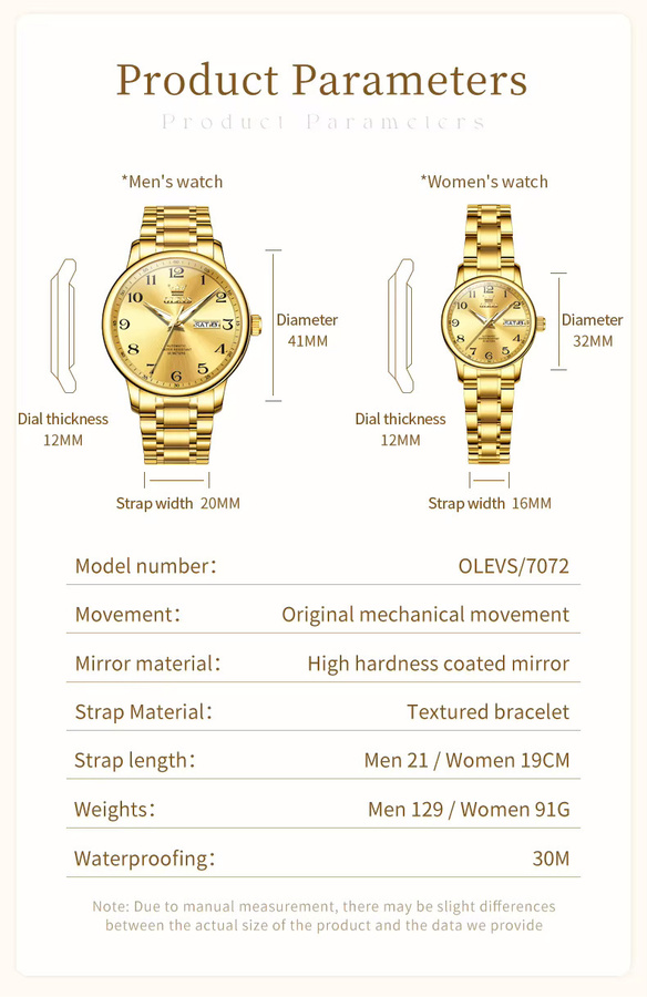 OLEVS Armbanduhr Automatik, Edelstahl, Blau, Unisex - Bild 5