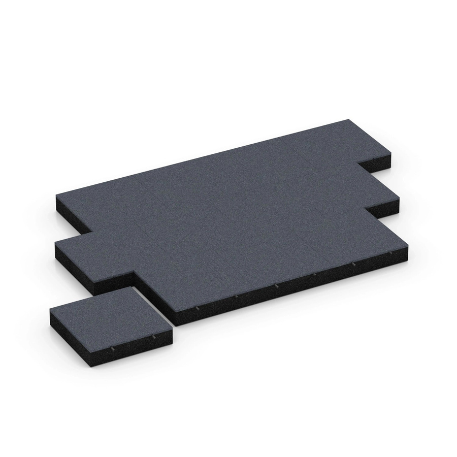 WARCO Fallschutzplatte Schiefergrau B/T/H: 50 x 50 x 11 cm - Bild 2