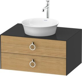Duravit Waschtischunterschrank White Tulip ohne Aufsatz in Weiß Hochglanz B/T/H: 80 x 55 x 40,8 cm - Bild 1