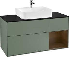 V&B Waschtischunterschrank Finion mit Wandbeleuchtung, lackiert, Breite: 120 cm, Tiefe: 50,1 cm, Höhe: 50,1 cm - Bild 1