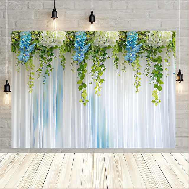 Eleganter floraler Hintergrund mit weißen Rosen für Hochzeiten und Brautduschen in Multicolour - Bild 1