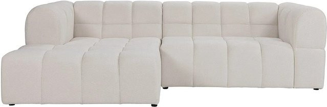 Vente-unique Sofa Rimalo in Beige, L-Form aus Stoff, Breite: 272 cm - Bild 1