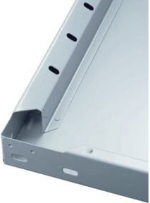 Meta Fachboden für Steckregalsysteme aus Stahl, Grau, B: 100 cm, T: 60 cm, Tragkraft: 150 kg pro Boden - Bild 1