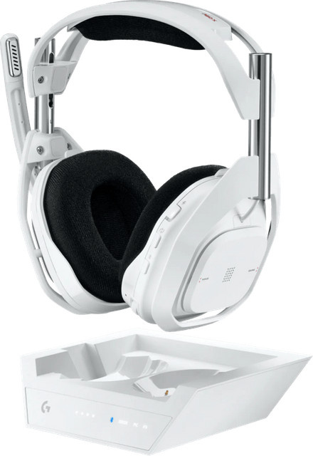 Logitech G Astro A50 X Kabelloses Over-Ear Gaming-Headset mit HDMI für PC, Xbox und PlayStation in Weiß - Bild 1