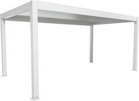 Biohort Pergola modern in Weiß/Silber-Metallic, B/T/H: 552,5 x 363,15 x 312 cm - Bild 1