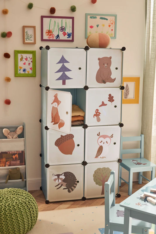 LIVARNO Steckregal für Kinder in Fuchs-Design, Wandmontage, Mehrfarbig - Bild 2
