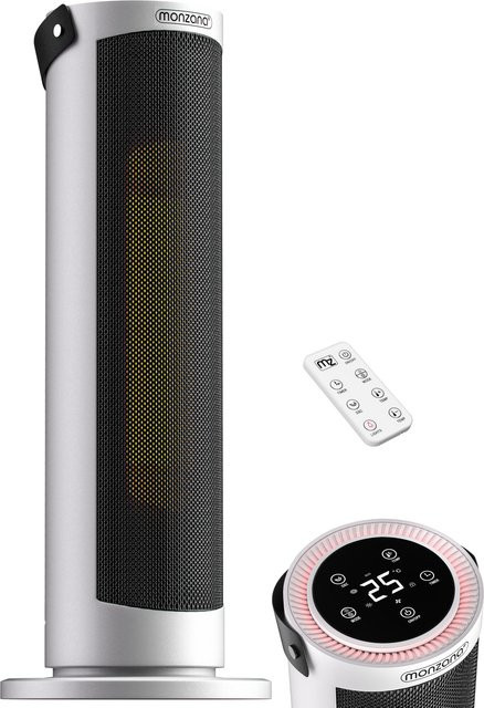 Monzana Keramik-Heizlüfter MZTH2000 in Weiß mit 2000W Leistung - Bild 1