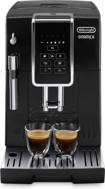 DeLonghi Dinamica ECAM 350.15.B Kaffeevollautomat Schwarz mit Milchaufschäumer und Heißwasserfunktion - Bild 2