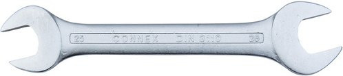 Connex Gabelschlüssel aus Stahl in Silber, Schlüsselgröße: 25 x 28 mm - Bild 1