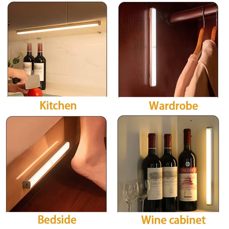 OKAL RED EAST LED Nachtlicht mit Bewegungssensor, kabellose magnetische Schranklampe, USB aufladbar, Weiß - Bild 6