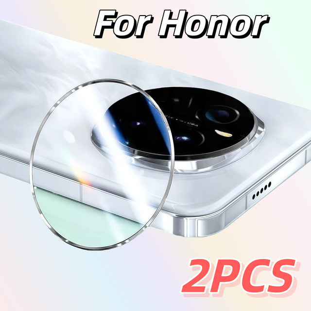 2er-Pack Kameraobjektivschutz für Honor Magic 7 Pro, 7, V3, 6, 6 Pro, 100, 100 Pro, transparent und kratzfest - Bild 1