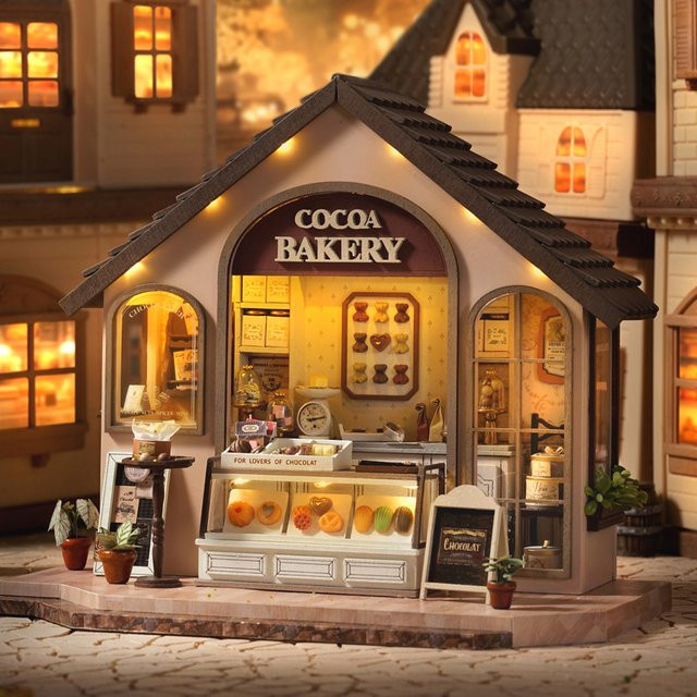 zuuton 3D Puzzle Puppenhaus, Holz, Fantasy, Montage Gebäude Modell Kit - Bild 1