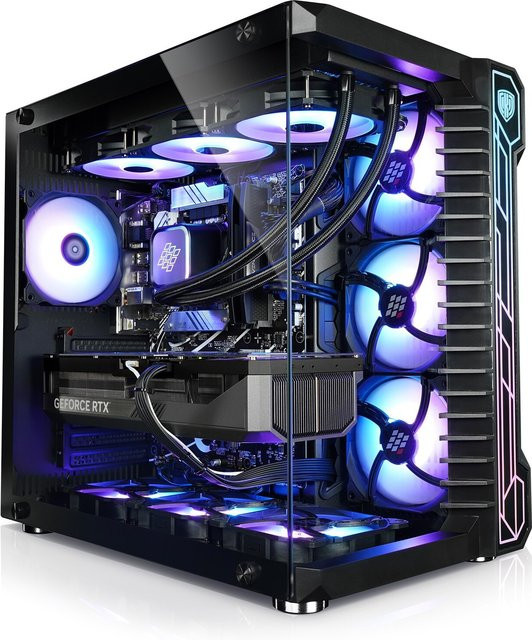 Kiebel Gaming PC Panorama XL 14 in Schwarz mit Intel Core i7-14700KF, 32GB DDR5, NVIDIA RTX 5080 16 GB, 4TB SSD, WLAN und Windows 11 - Bild 1
