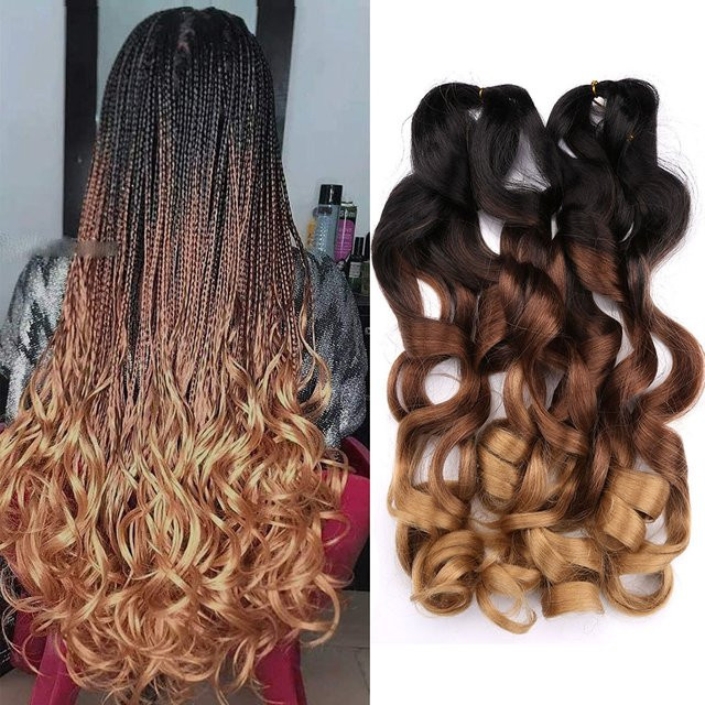 Sheila Beauty Haarverlängerung, synthetisch, Ombre-Spirallocken, Damen - Bild 1
