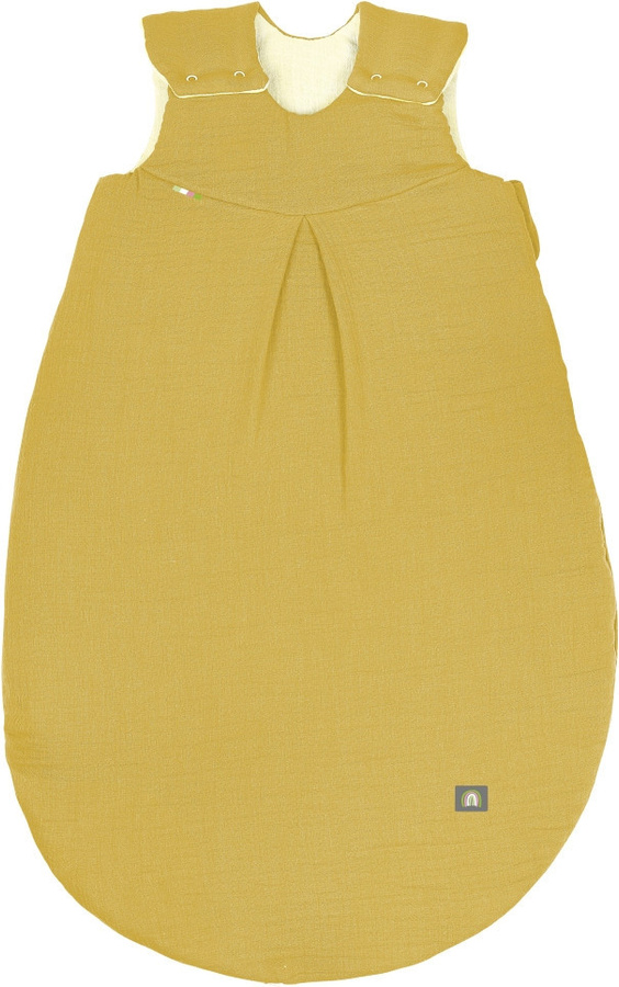 Odenwälder Wattierter Musselin Schlafsack für Babys in Mustard Yellow, Länge: 70 cm - Bild 1