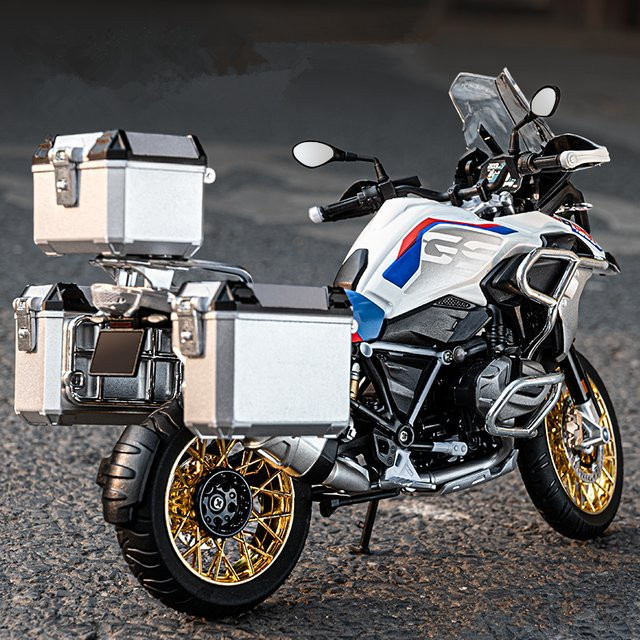 WELLY R1250 GS ADV Motorrad Modell, Metall, 1:9, mit Licht - Bild 1