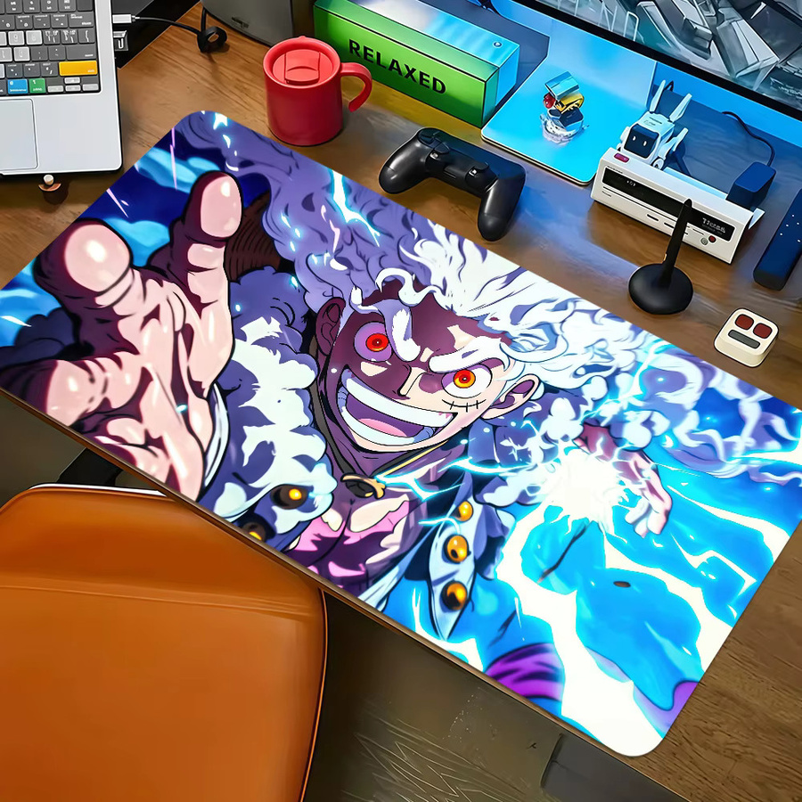 ONE PIECE Anime Luffy Gear 5 Mauspad, rutschfest und verdickt mit Lockedge, multicolour, großes Gaming-Mauspad für deinen Schreibtisch - Bild 6