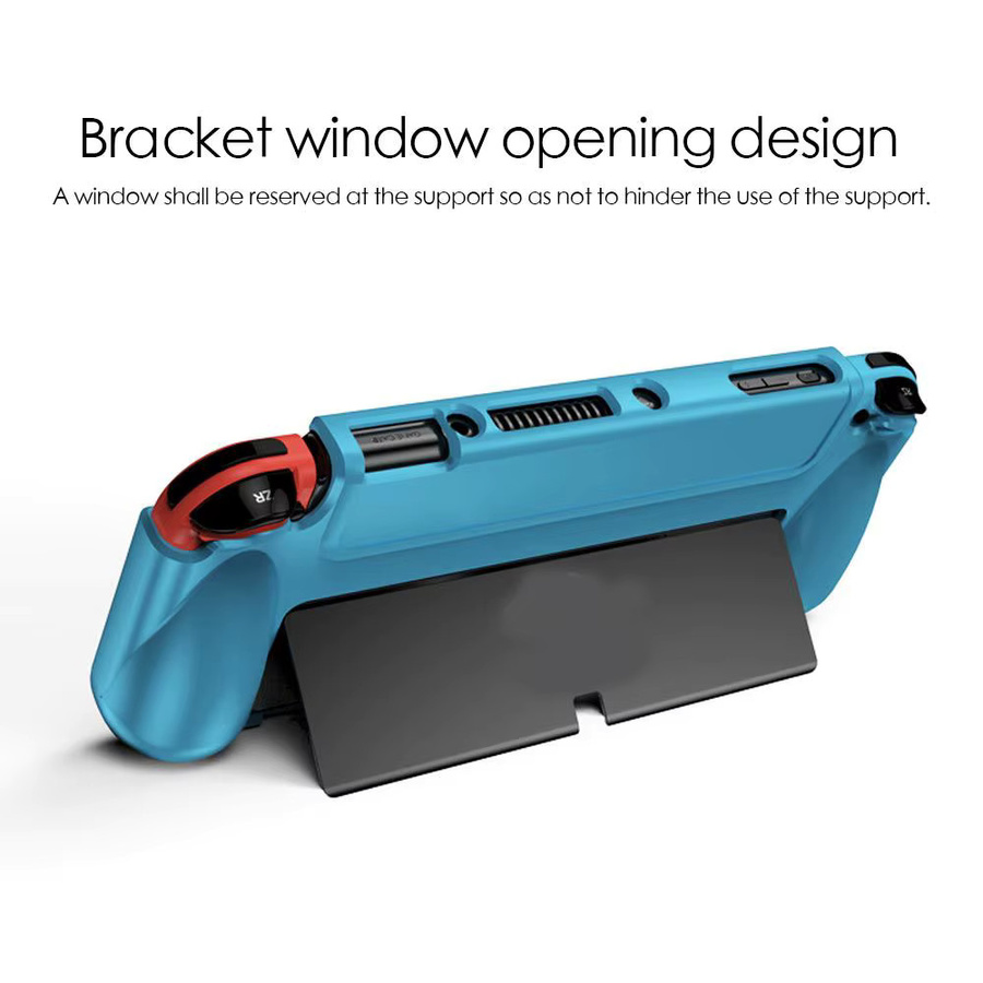 Silikon Softshell Schutzhülle für deine Nintendo Switch OLED in Schwarz und Blau - Bild 4