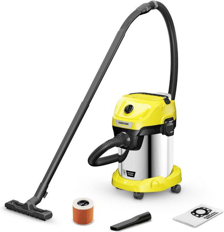 Kärcher Home & Garden WD 3-18 Nass-/Trockensauger 225W mit 17l Behälter ohne Akku - Bild 2