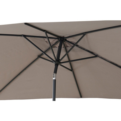 SIENA GARDEN Mittelstockschirm FAGUS Autotilt in Grau mit Aluminiumgestell und Polyesterbespannung, B: 300 cm, T: 200 cm - Bild 2