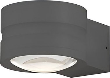 Elements by Bankamp Mika 40315 LED-Wandleuchte in Dunkelgrau mit Up-Down-Licht und warmweißem Licht (2700K) - Bild 1