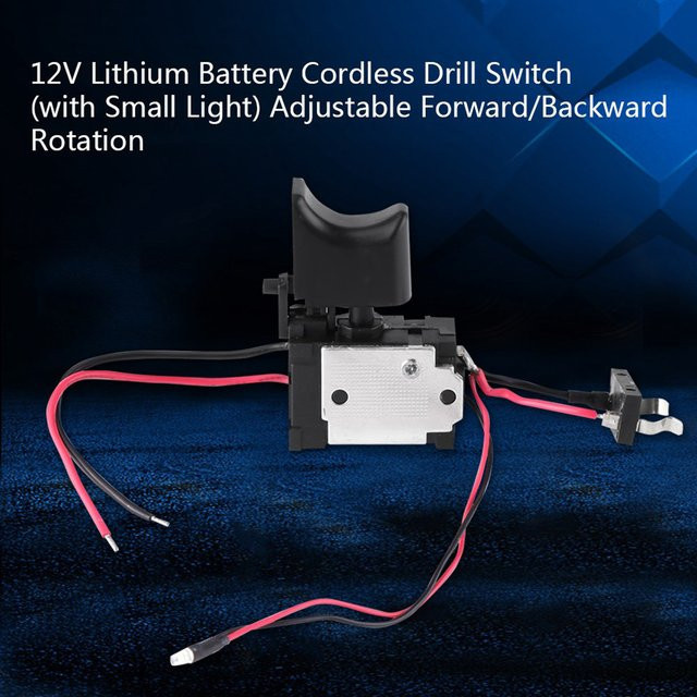 VBESTLIFE Akku-Bohrschrauber mit Lithium-Batterie 7,2 V – 24 V, Drehzahlregelung und LED-Licht, Schwarz/Mehrfarbig - Bild 1