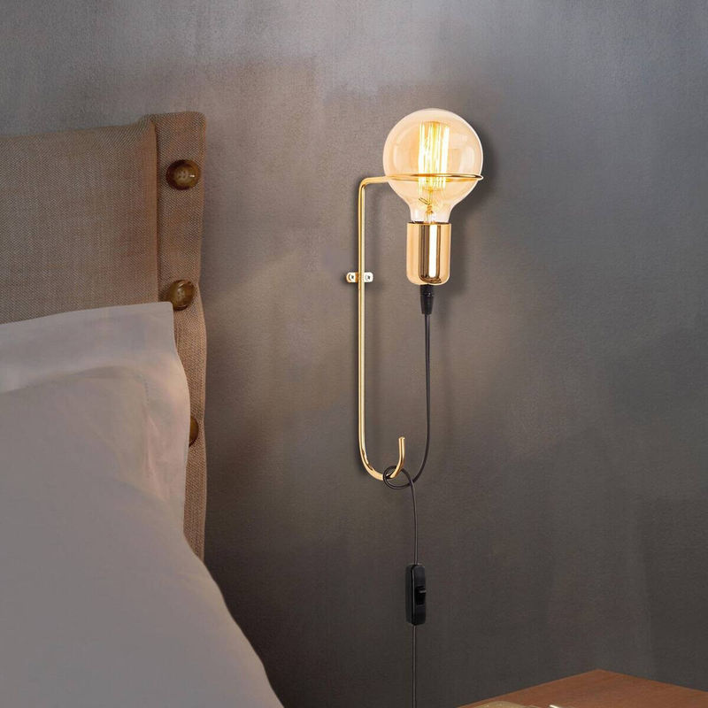 Opviq Wandleuchte Pota in Gold aus Eisen mit E27 Fassung, B/H/T: 15 x 30 x 15 cm - Bild 2