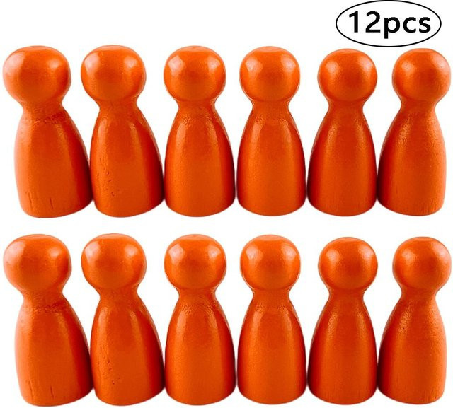 Allbestart Bauern Schach Holz Spielsteine, 12-teiliges Set, 29mm - Bild 1