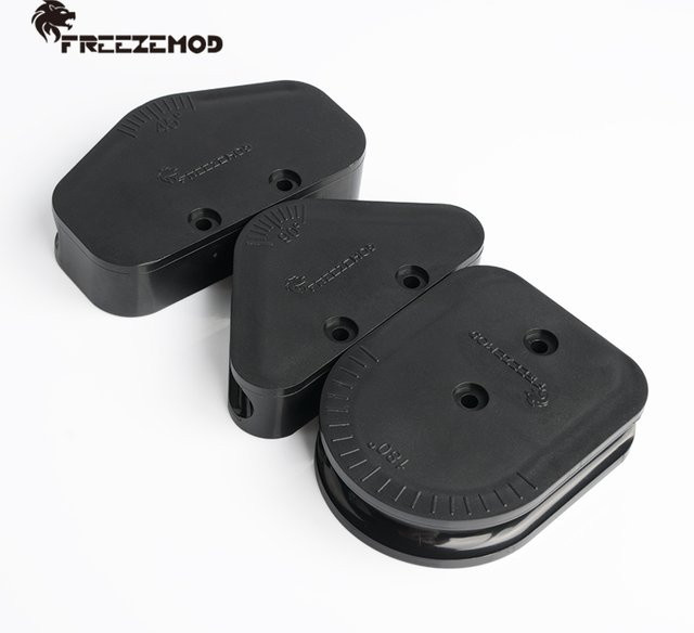 FREEZEMOD 3 in 1 Acrylrohr Biegewerkzeug Set für Computer Wasserkühlung in Schwarz mit 45°, 90°, 135° und 180° Formen für 12 mm, 14 mm und 16 mm Rohre - Bild 1