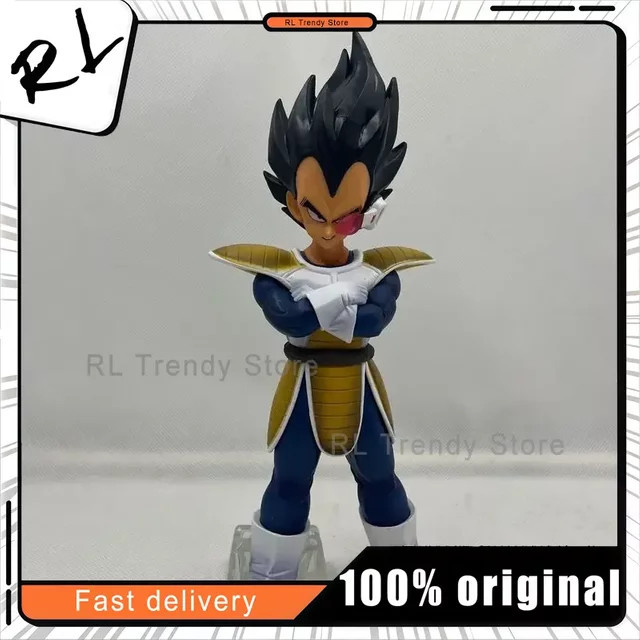 Bandai Dragon Ball Vegeta mit Scouter Standing Pose, Anime Figur Modell Statue, 24 cm - Bild 1