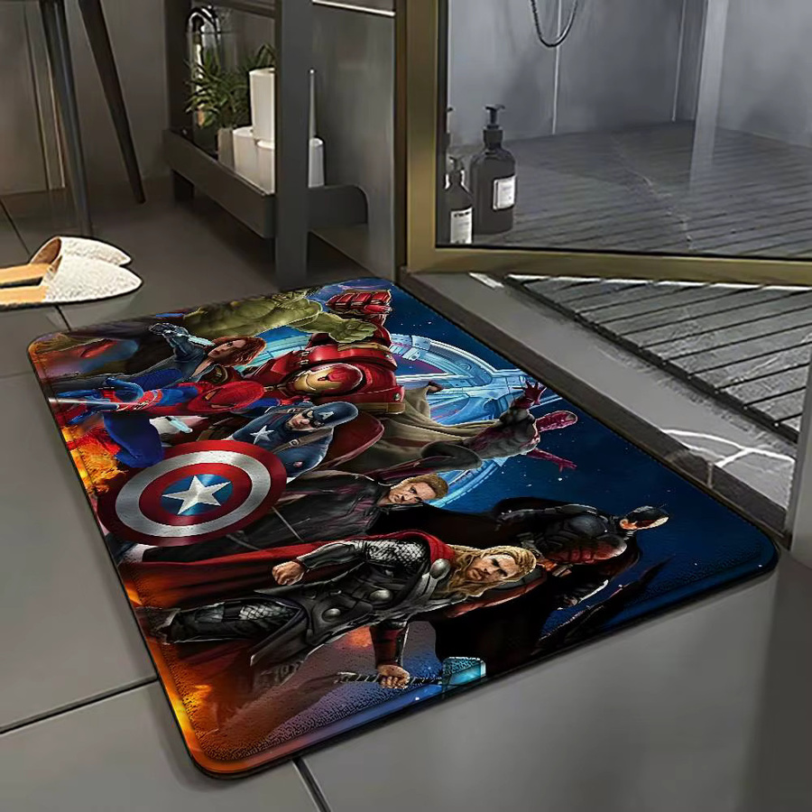 Beast Kingdom The Avengers Fußmatte, rutschfeste Motivmatte aus Polyester, Mehrfarbig, B: 60,0 cm, T: 40,0 cm - Bild 2