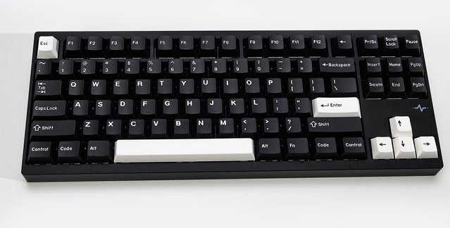 KBDiy PBT GMK WOB Tastenkappen im Cherry Profile, Schwarz, Doubleshot für mechanische Tastaturen wie GMK67 75% und K500 - Bild 1