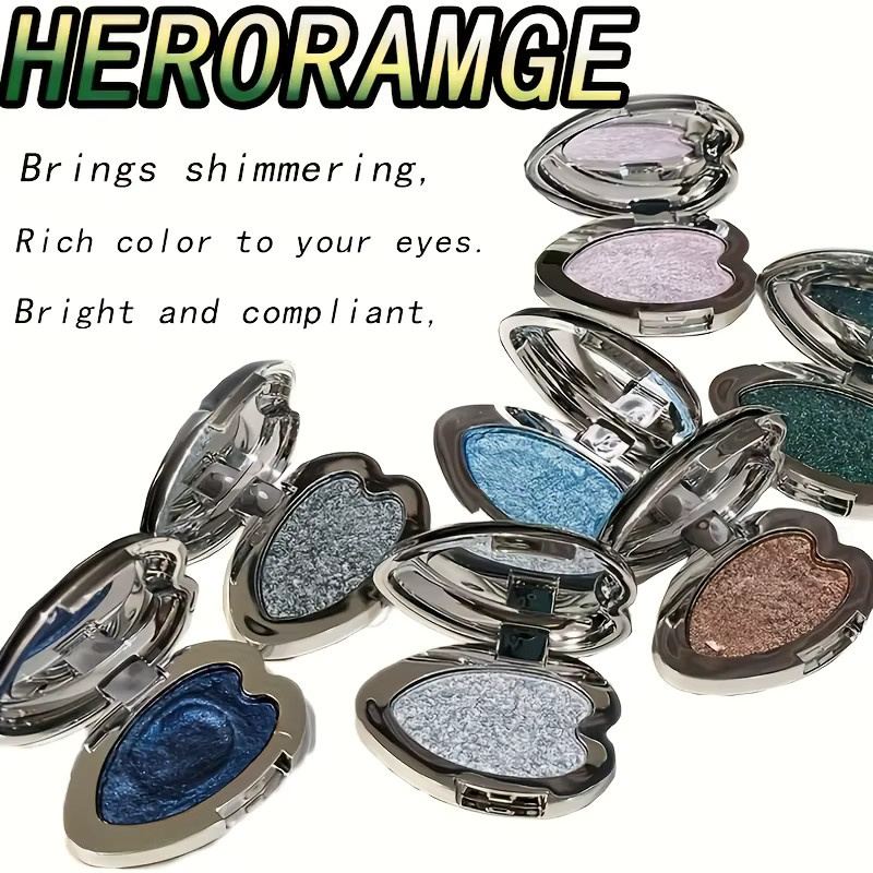 Herorange Highlighter-Lidschatten, schimmernd, Creme, Unisex - Bild 3