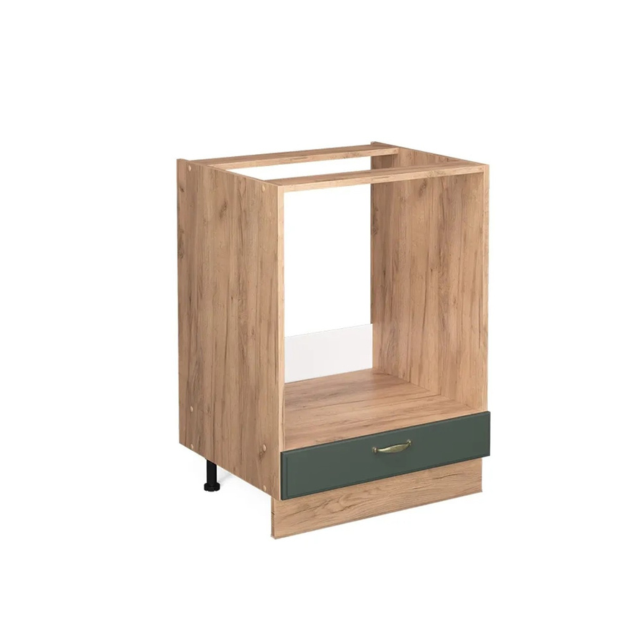 Vicco Herdumbauschrank Fame-Line Landhaus Eiche Grün-Gold mit Softclose-Scharnieren Breite: 60 cm - Bild 3