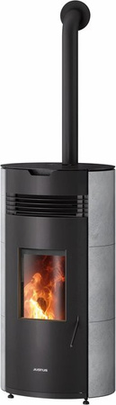 Justus Pelletofen Norta Speckstein 8 kW in Grau mit Automatik und App-Steuerung