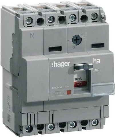 Hager Lasttrennschalter HCA126H 4polig 125A 690V grau - Bild 1