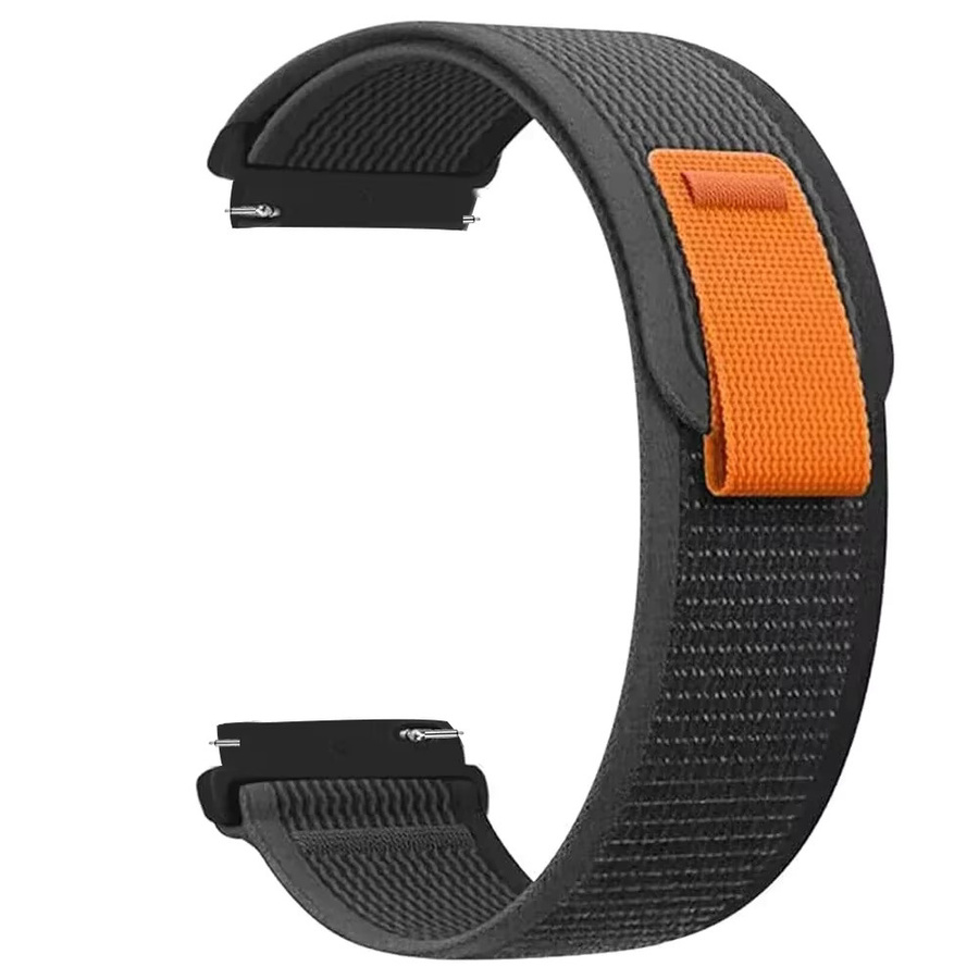 Uhrenarmband Nylon, Schwarz, Unisex, 20mm 22mm - Bild 5