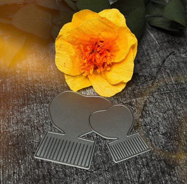 Ziyu Blumen-Stanzformen aus Metall in Silber für DIY-Scrapbooking und Papierkarten - Bild 1