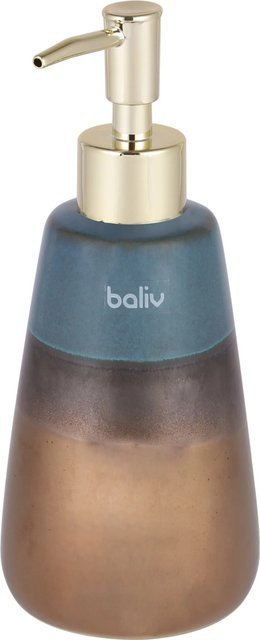 baliv Dark Wonder Trend Seifenspender aus Keramik in Braun-Blau mit Goldakzenten - Bild 1
