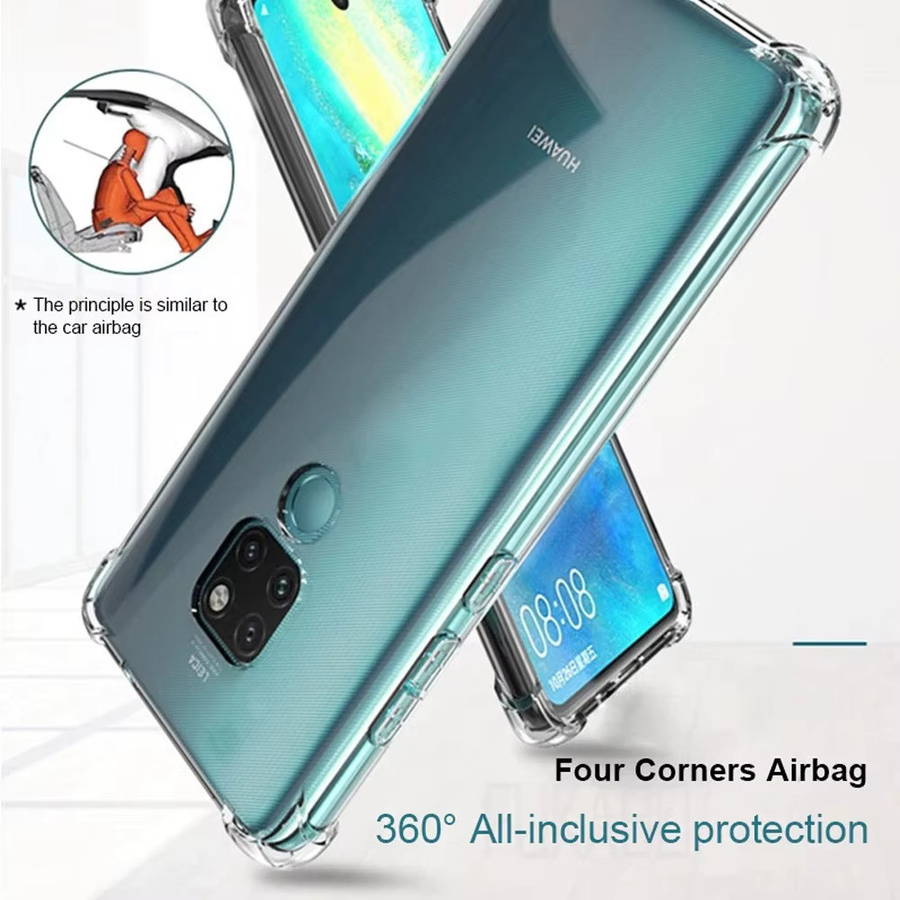 Transparente Silikon-Schutzhülle für Huawei P30 Pro, P20 Lite, P30 Lite und Mate 10/20/30 Pro, stoßfeste Handyhülle in Transparent - Bild 5
