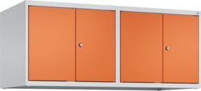 C+P Aufsatzschrank Classic PLUS mit 4 Abteilen, Stahlkonstruktion, Lichtgrau, B/H/T: 120 x 50 x 50 cm - Bild 1