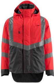 Mascot Harlow Warnjacke EN ISO 20471 Class 3 in Rot/Dunkelanthrazit Größe 4XL - Bild 1