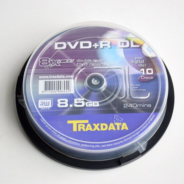 Ritek DVD+R DL Traxdata Double Layer Blanko-Discs 8,5 GB 240 Min. in Purple - Bild 1