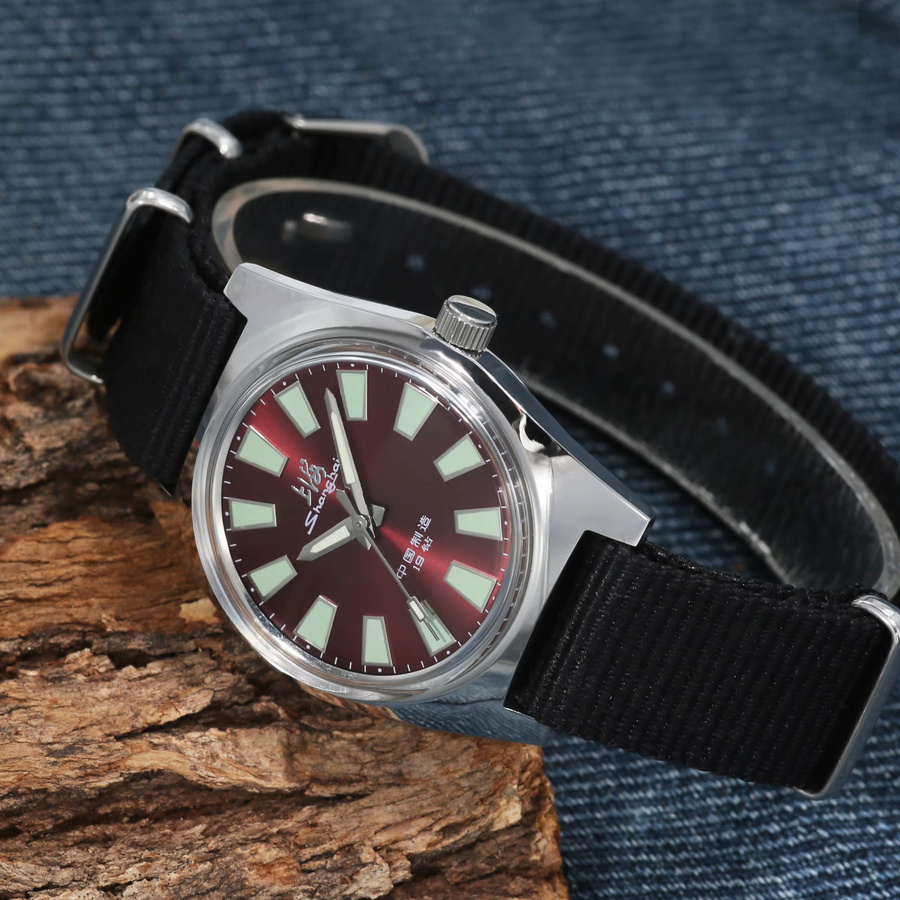 HEIMDALLR Armbanduhr, Handaufzug, Edelstahl, 36 mm, Herren, Schwarz - Bild 3