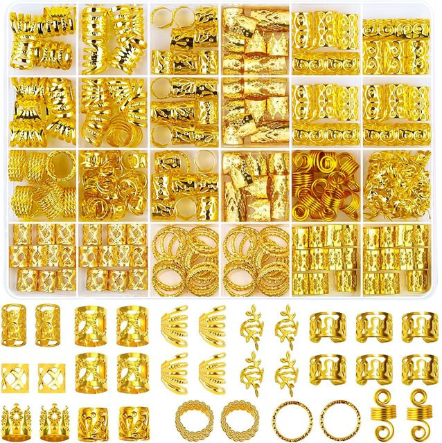 Haarringe Metall, Silber Gold, Charms - Bild 1