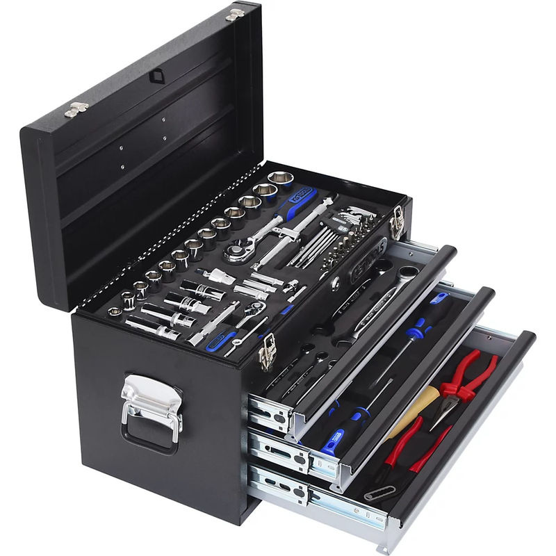KS Tools CHROMEplus Universal-Werkzeug-Satz 99-teilig aus Chrome-Vanadium in Schwarz - Bild 3